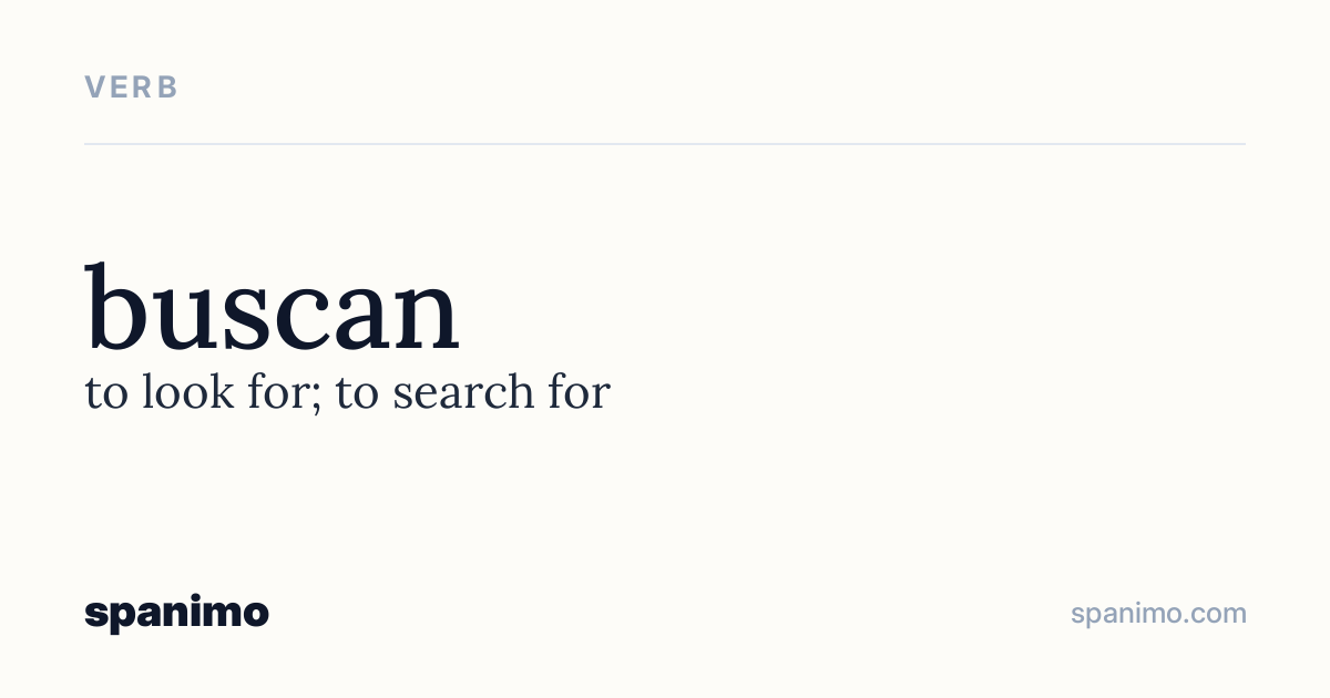 Word card for buscan