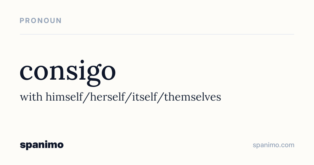Word card for consigo