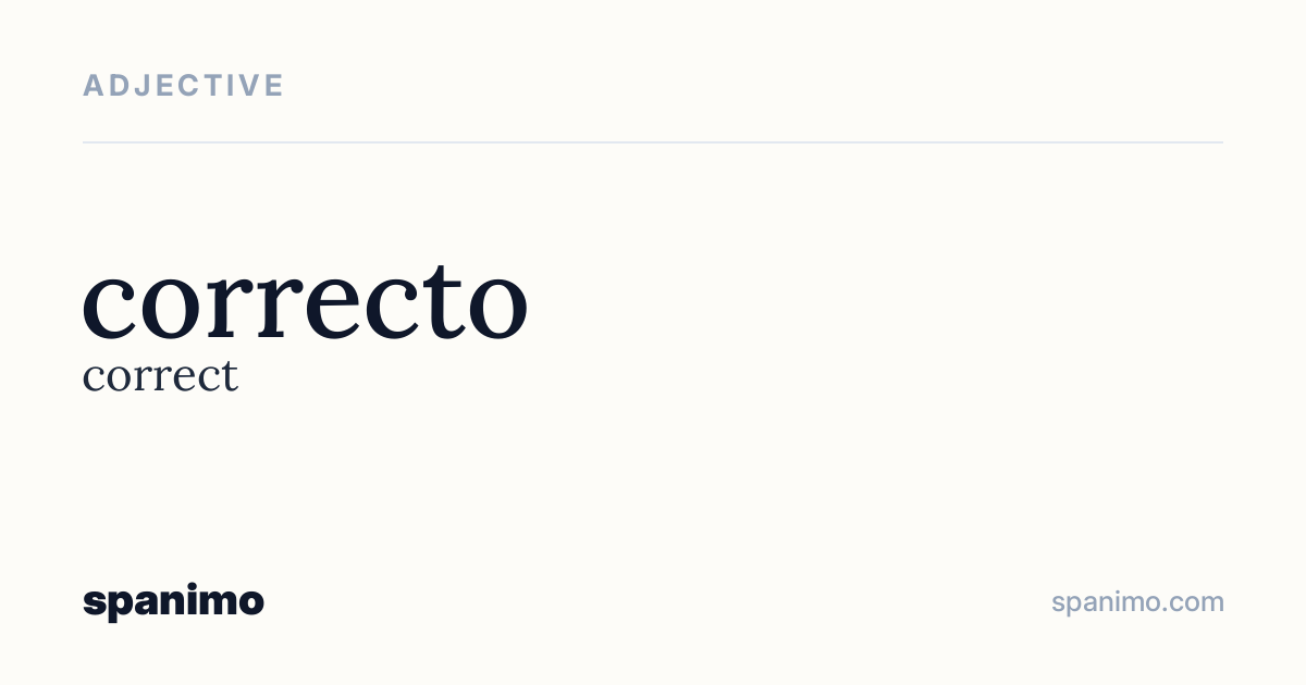 Word card for correcto