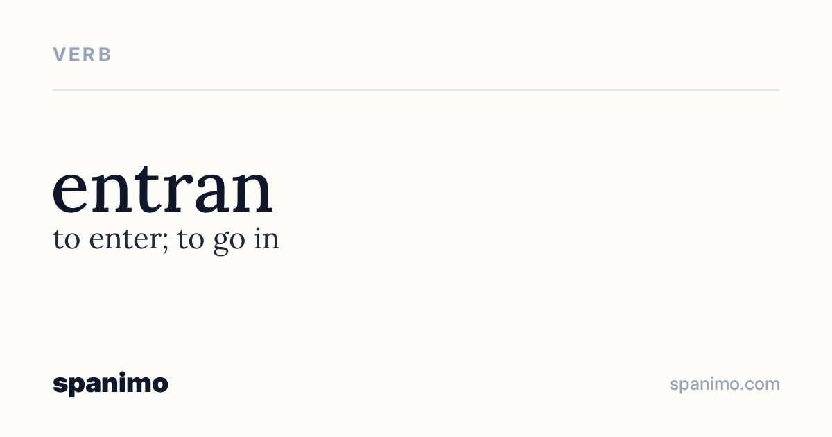 Word card for entran