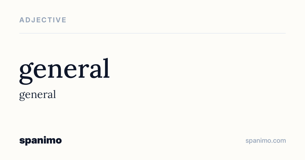 Word card for general