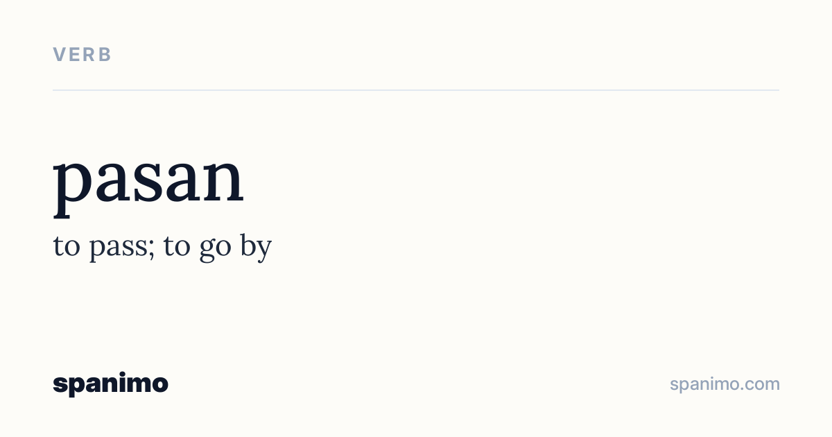 Word card for pasan
