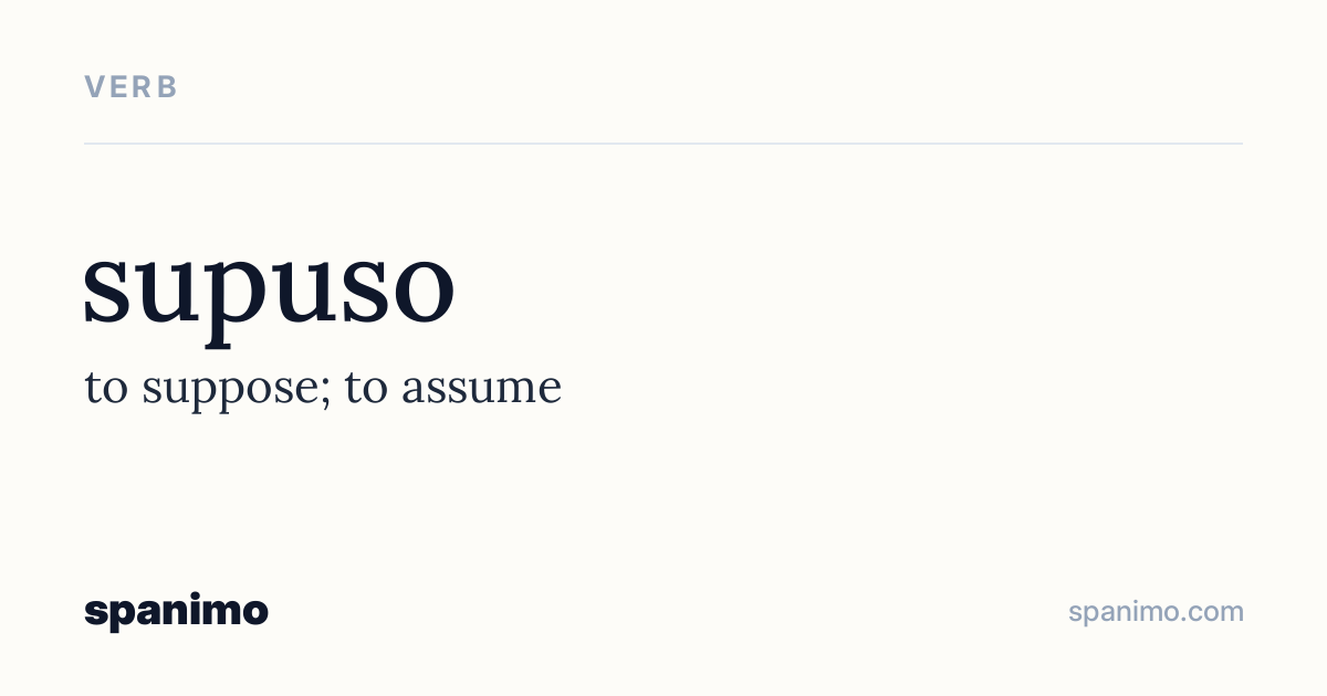 Word card for supuso